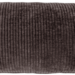 Pyntepude / lændepude WOOOD Mojo 30x70 cm brun, ribbet jacquard polyester, blød fløjlsagtig boligpude