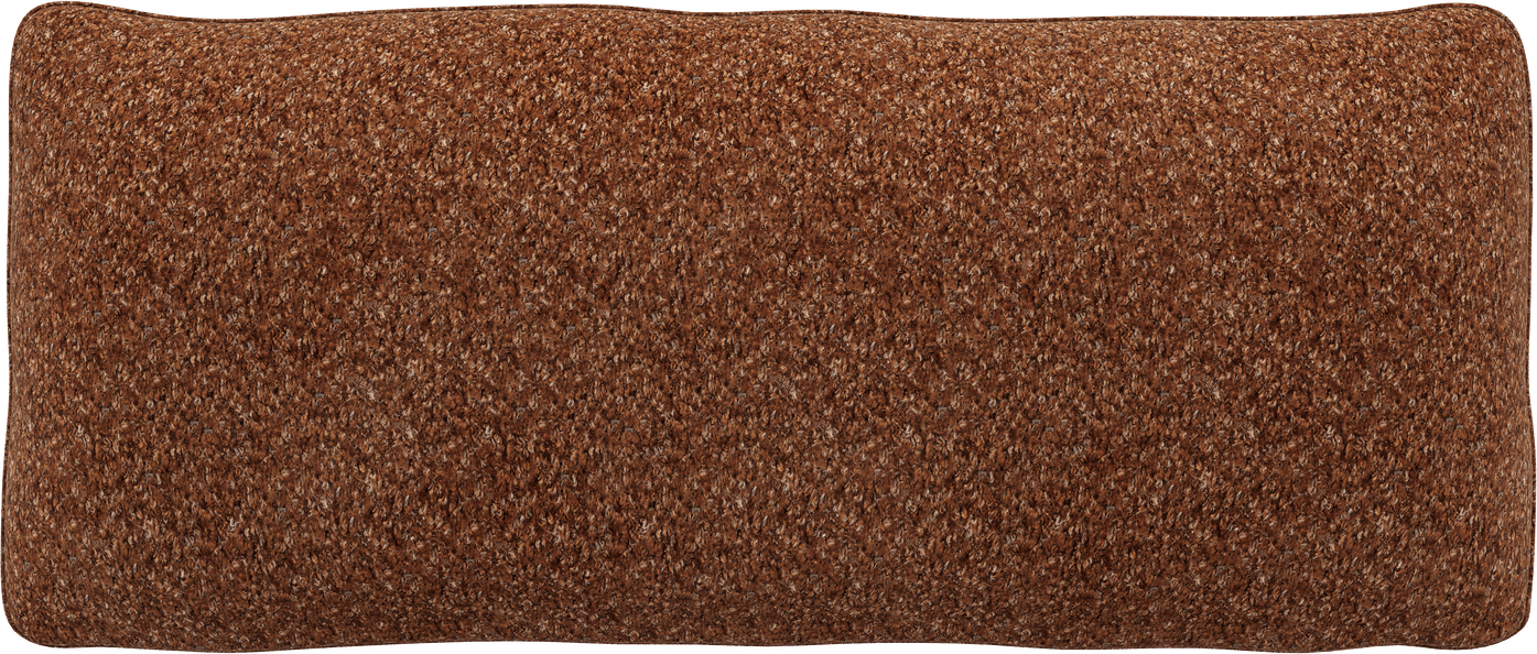 Pyntepude/lændepude WOOOD Mojo 30x70 cm rustbrun chenille 100% polyester blød slidstærk